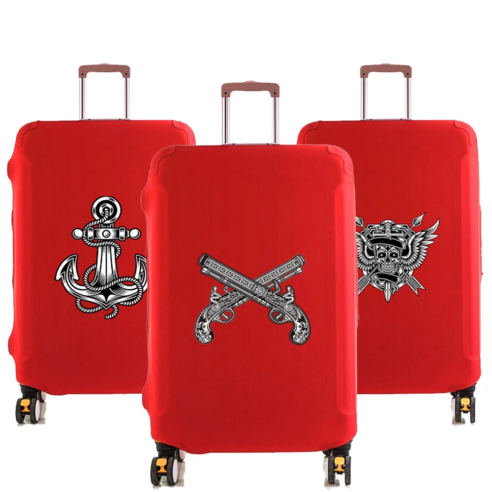 Luggage Case Suitcase Protective Cover Skull Series Travel Accessories Elastic Luggage Dust Cover Apply To 18''-28'' Suitcase