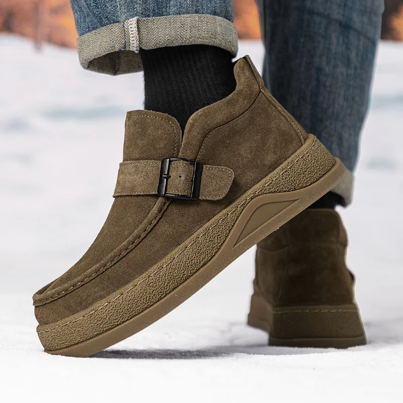 أحذية رجالي فاخرة الرجال أحذية من الجلد عادية لينة مصمم الأزياء المتسكعون أنيق الذكور الكلاسيكية الرجعية الخريف الشتاء Styles39-44 #2