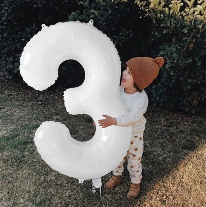 É o seu aniversário grande balão para crianças três camadas bolo de vela balão balões de alumínio festa de aniversário decoração adereços