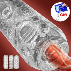 Transparent Vaginal Pocket Pussy For Male Masturbator Realistic Vagina Real Pussy Penis Enlargement Exerciser Erotic Sex Product