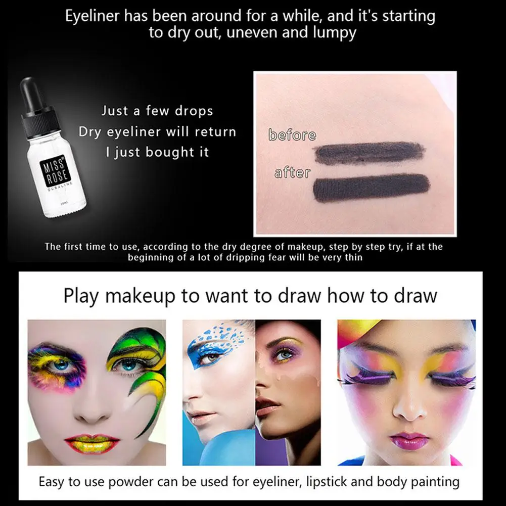 10ml Convenient Waterproof Makeup Dilution Blending Manufacturer Blush Eyeliner Diluent Powder Eyeshadow Source Polish Tool Y7G2