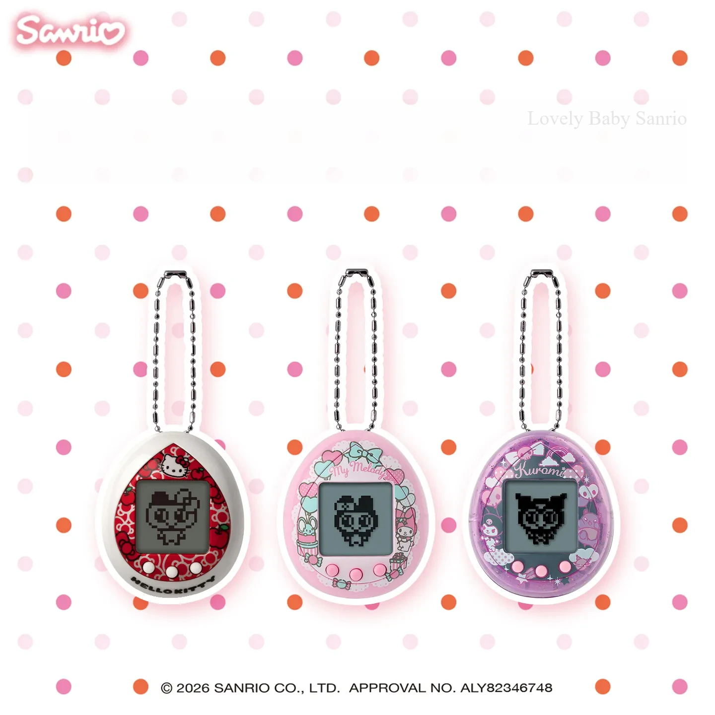 Kawaii Sanrio Characters Tamagotchi Mini Handheld Virtual Pet Console Pompompurin Hello Kitty My Melody Kuromi Pocket Game Toy
