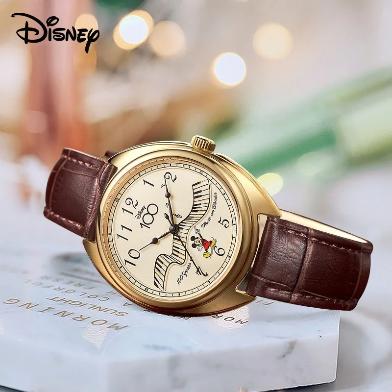 

Disney Dress For Women 2023 Mickey Mouse Quartz Wristwatch Retro 100th Anniversary Watch женские наручные часы montreS Feminino