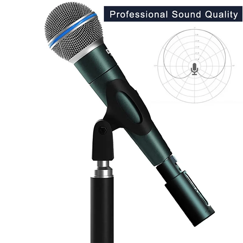 

J1UL1N Plug-On Microphone Wireless Microphone Transmitter Receiver 2.4Ghz Audio Mixer Dynamic PA System
