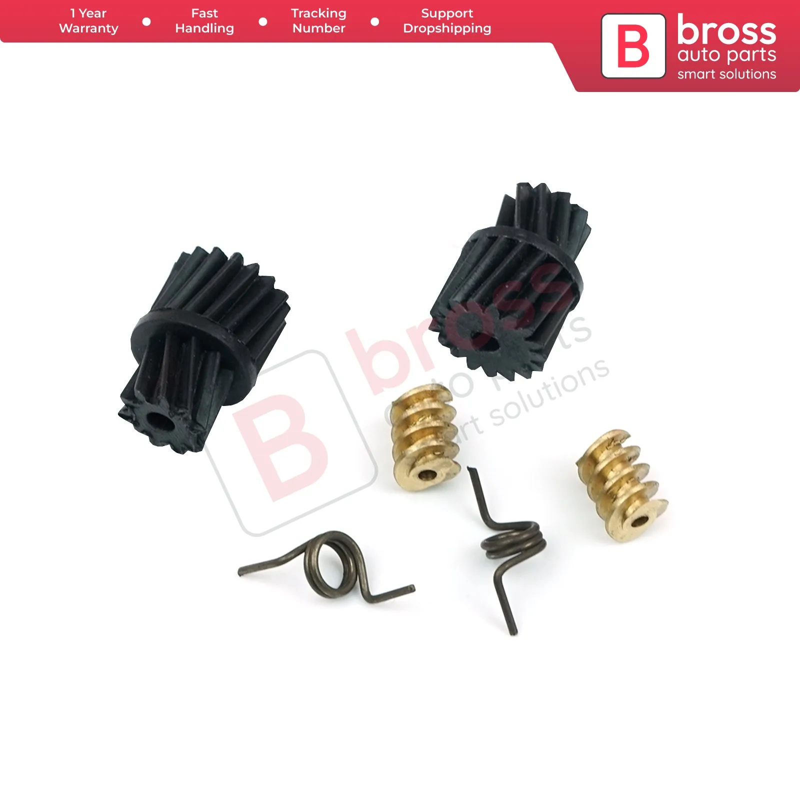 

Bross BDP646 2 Sets Door Lock Actuator Latch Cog Repair Gears Worm Gears Springs 2037200135 for Mercedes W203 W211 CLK w209 A209