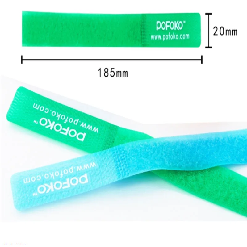 5PCS Multicolor Self-Adhesive Strap Wire Storage Cable Tie Tape Reusable Cable Plant Fixed Binding Belt