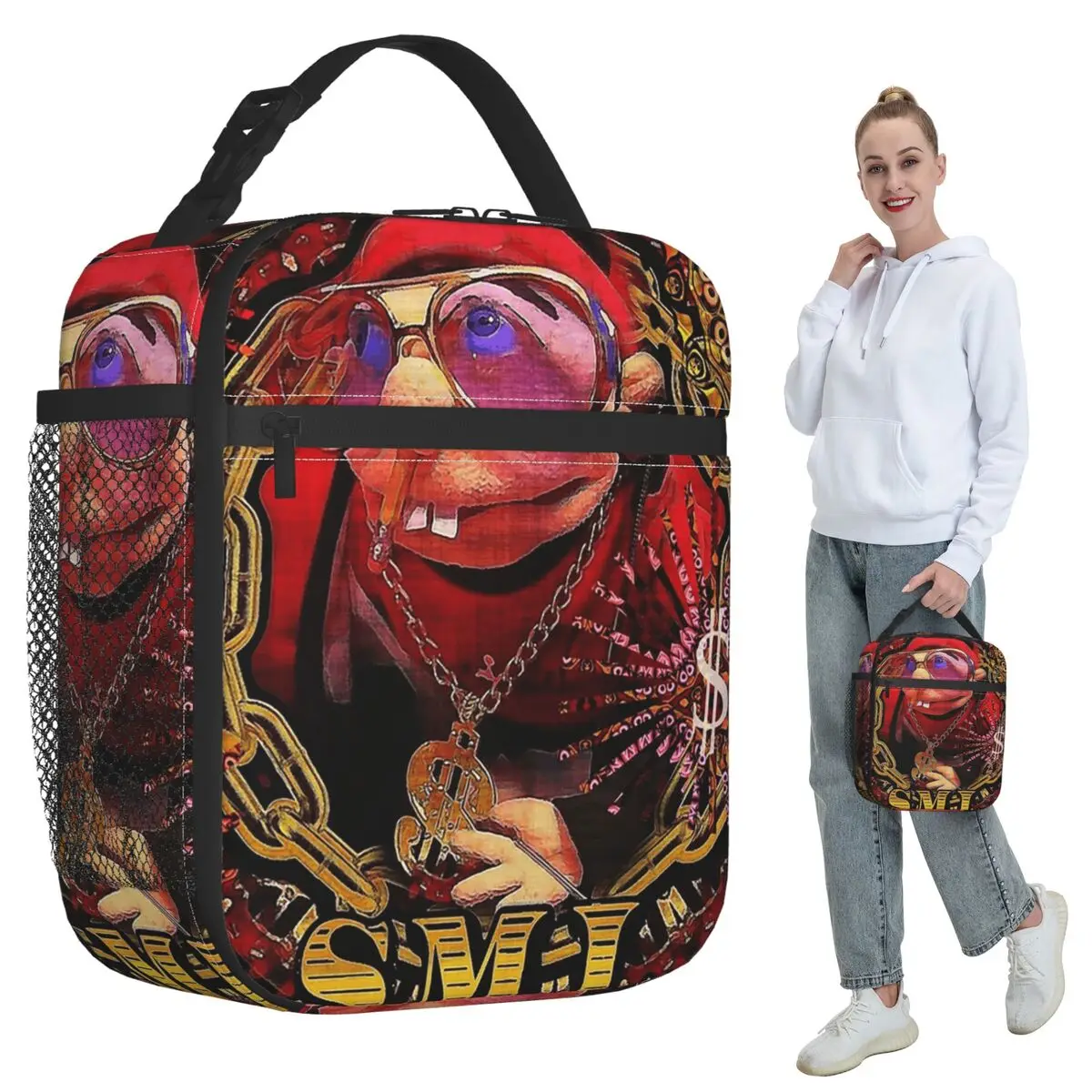 

Sml Jeffy Rapper V3 Insulated Lunch Bag for Women Office Cooler Thermal Food Box Tote Leakproof Lunch Boxes Container