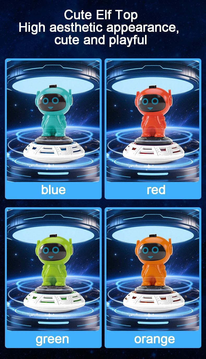 Kinderen Draaiend Meerdere Gameplay Gyro Speelgoed Cartoon Magische Vliegende Schotel Gyro Kerst Verjaardagscadeaus Kinderen Jongens Competitie