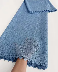 Plain Colored Guipure Lace Small Embroidered African Cupion Cord Lace Fabric Neat Threads 2026 Nigeria Fashion Garment
