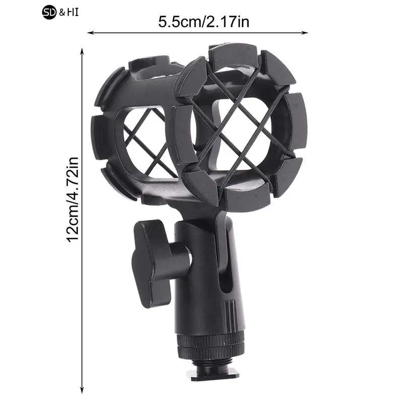 1Pc Small Hand-Held Microphone Shock Mount Camera Universal Microphone Suspension Shock Mount for Camera Shoes and Boompoles