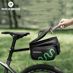 ROCKBROS Bicycle Saddle Bag Waterproof MTB Bike Rear Bag Cycling Rear Seat Tail Large Bag Bike Rear Rack Bag Scooter Package