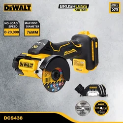 Dewalt DCS438 Angle Grinder 20v 76x10mm 20000rpm Brushless Motor Handhold Cut Saw Rechargeable Universal 20v and 18v Battery