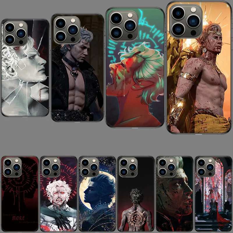 B-Baldur's Gate 3 BG3 Astarion Phone Case For Apple Iphone 15+ 14 Plus 16 Pro Max 12 13 Mini 11 Pro X XS Max XR Cover Shell Coqu