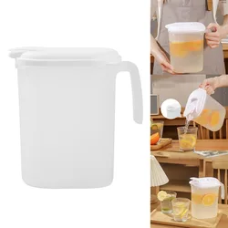 1pcs 1.8Litre Plastic Jug With Handle Lid Beverage Kettle Lid Juice Tea Cold Pitchers Carafe Jug Summer Fridge Cold Water Pot