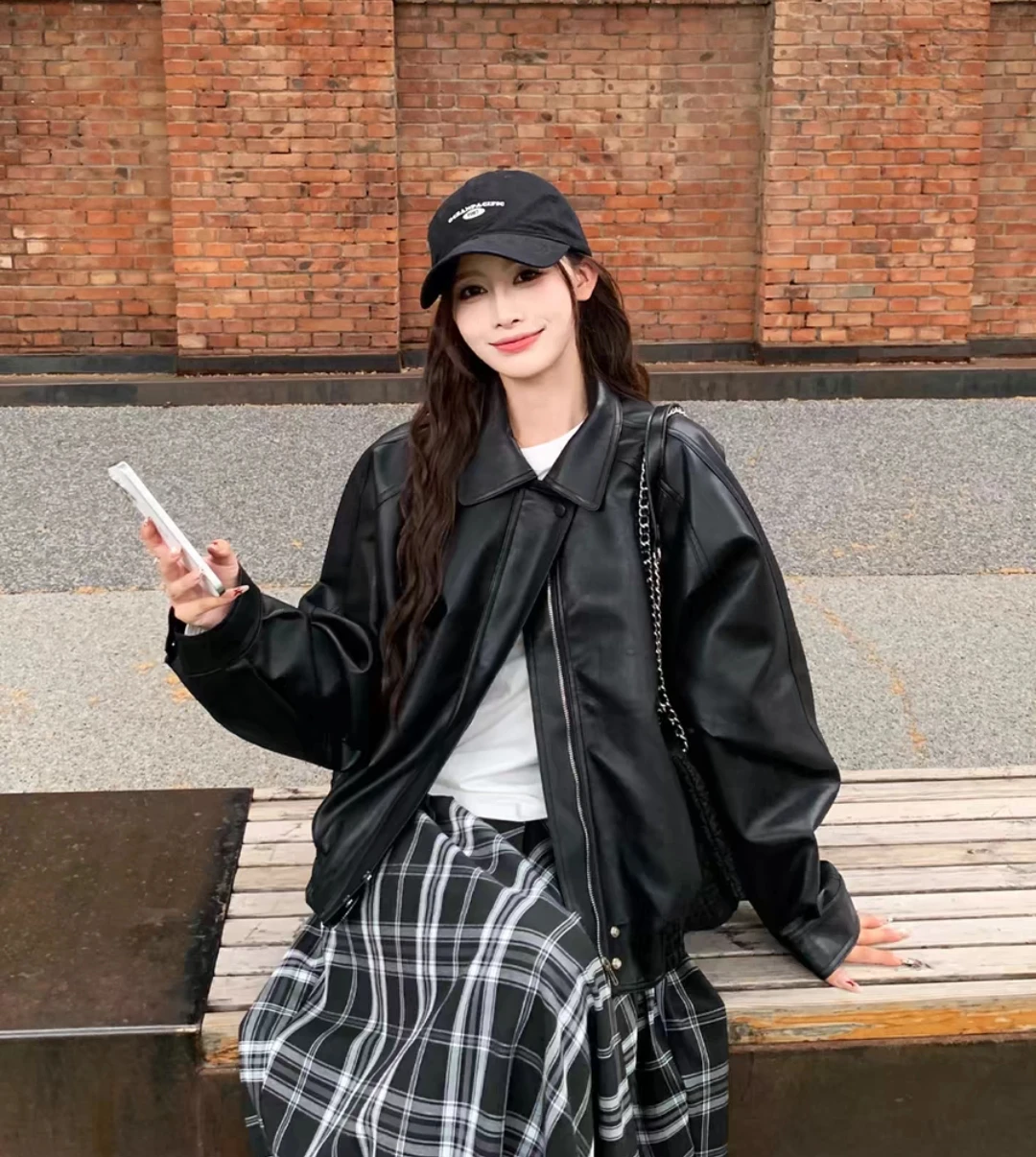 

Куртки-бомберы индивидуального дизайна, женские зимние стеганые стеганые куртки из искусственной кожи с тиснением, украшенные пуговицами, готические улучшенные теплые субкультуры в стиле панк