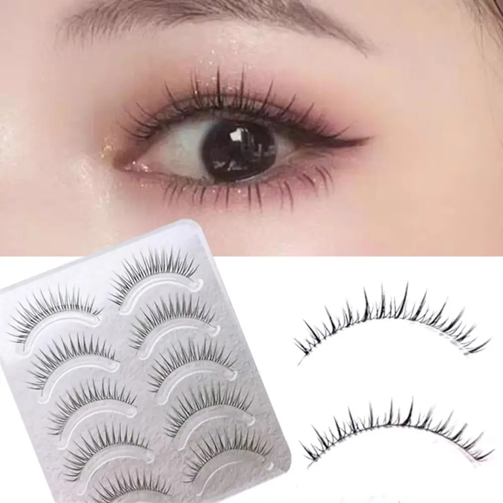 ขนตาปลอม 5 คู่ สไตล์หวาน แต่งตาสวย ขนตาแบบไขว้ ขนตาธรรมชาติ ยาว ติดทนนาน ใช้ซ้ำได้