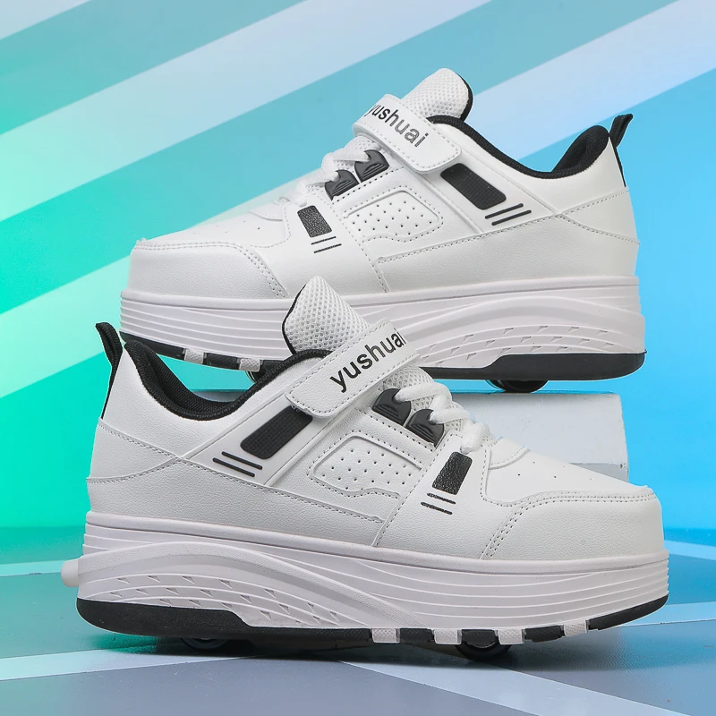 

New Warm Winter Fall Heelys: Invisible 4-Wheel Retractable Kids' Roller Shoes (Boys & Girls)