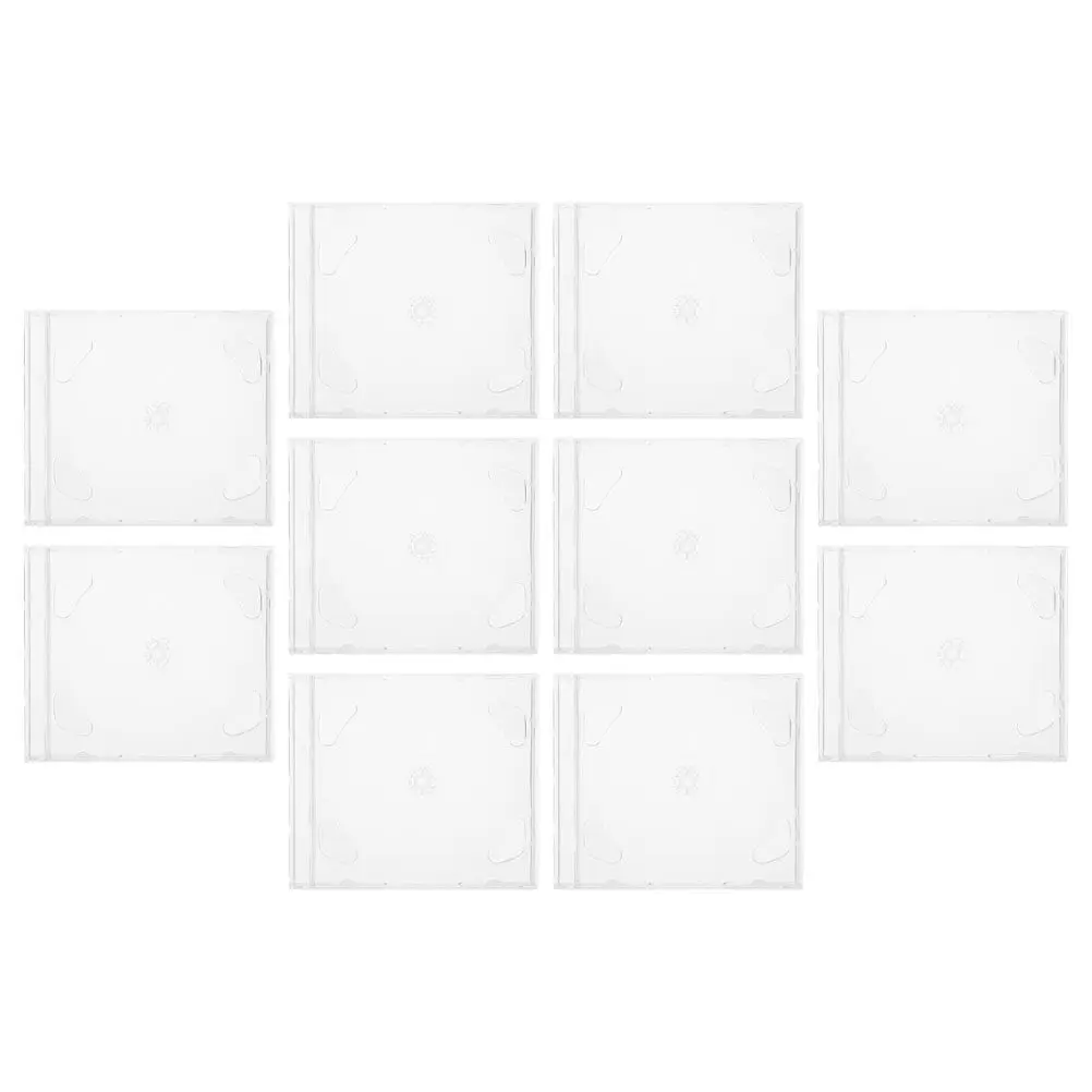 

10 шт. прочных, недеформируемых футляров для CD/DVD дисков, пыленепроницаемые, устойчивые к царапинам, для дома, автомобиля и путешествий