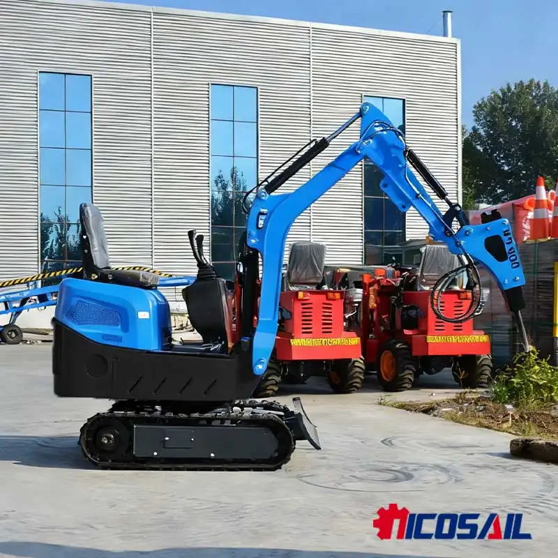 รถขุดขนาดเล็กคุณภาพสูง ผลิตในจีน สำหรับงานฟาร์ม สวนผลไม้ งานก่อสร้าง และจัดสวน