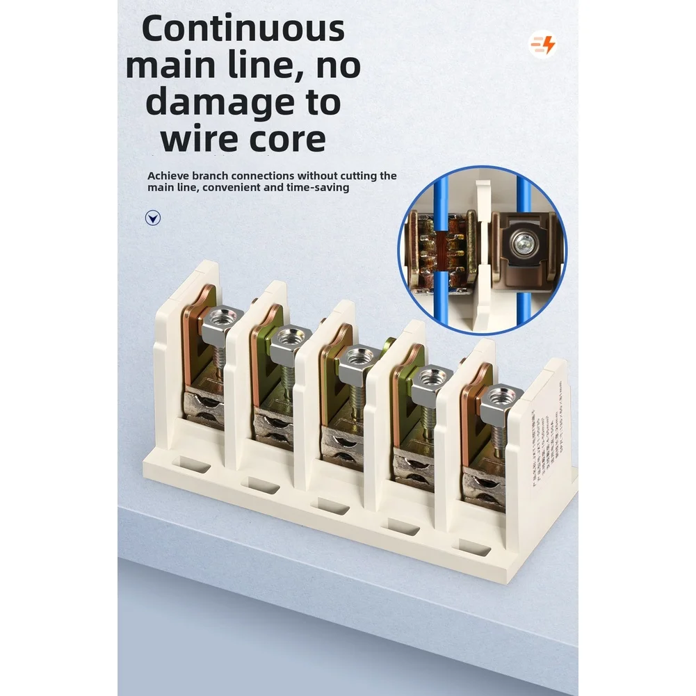 JXT1 400A Cable Terminal Power Connector Quick Connect Copper Splitter For Copper Aluminum Conductor Branch Wiring Kit