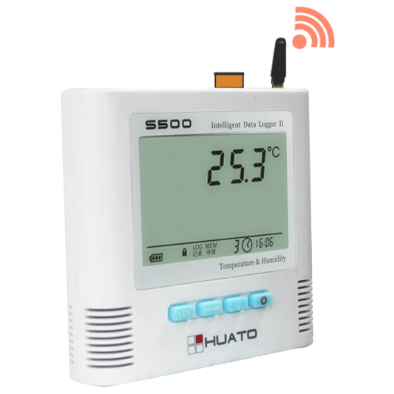 2026 Desktop and Wall-mounted Wifi Data Logger with Audible and Visual Alarm  for Normal temperature cool storage