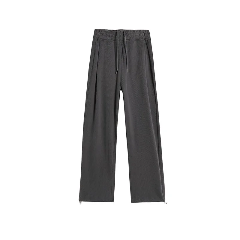 ey Lamb المخملية السراويل الرياضية النسائية الخريف الشتاء فضفاضة عادية بنطال ذو قصة أرجل واسعة Fce اصطف Thiened مكبل Sweatpants #5