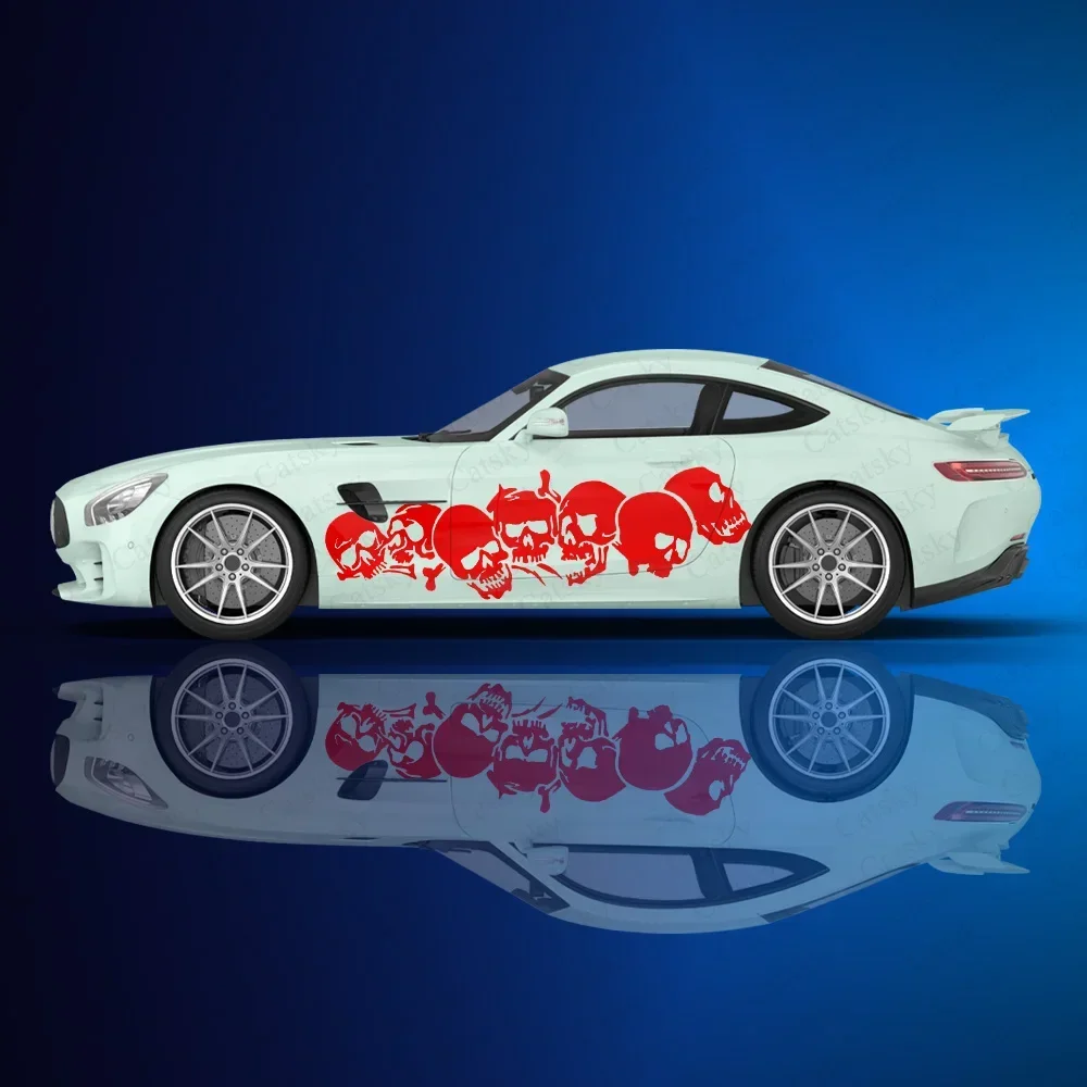 

Scary Skeleton skull stickers car packaging stickers universal car vinyl sticker DIY car side decals