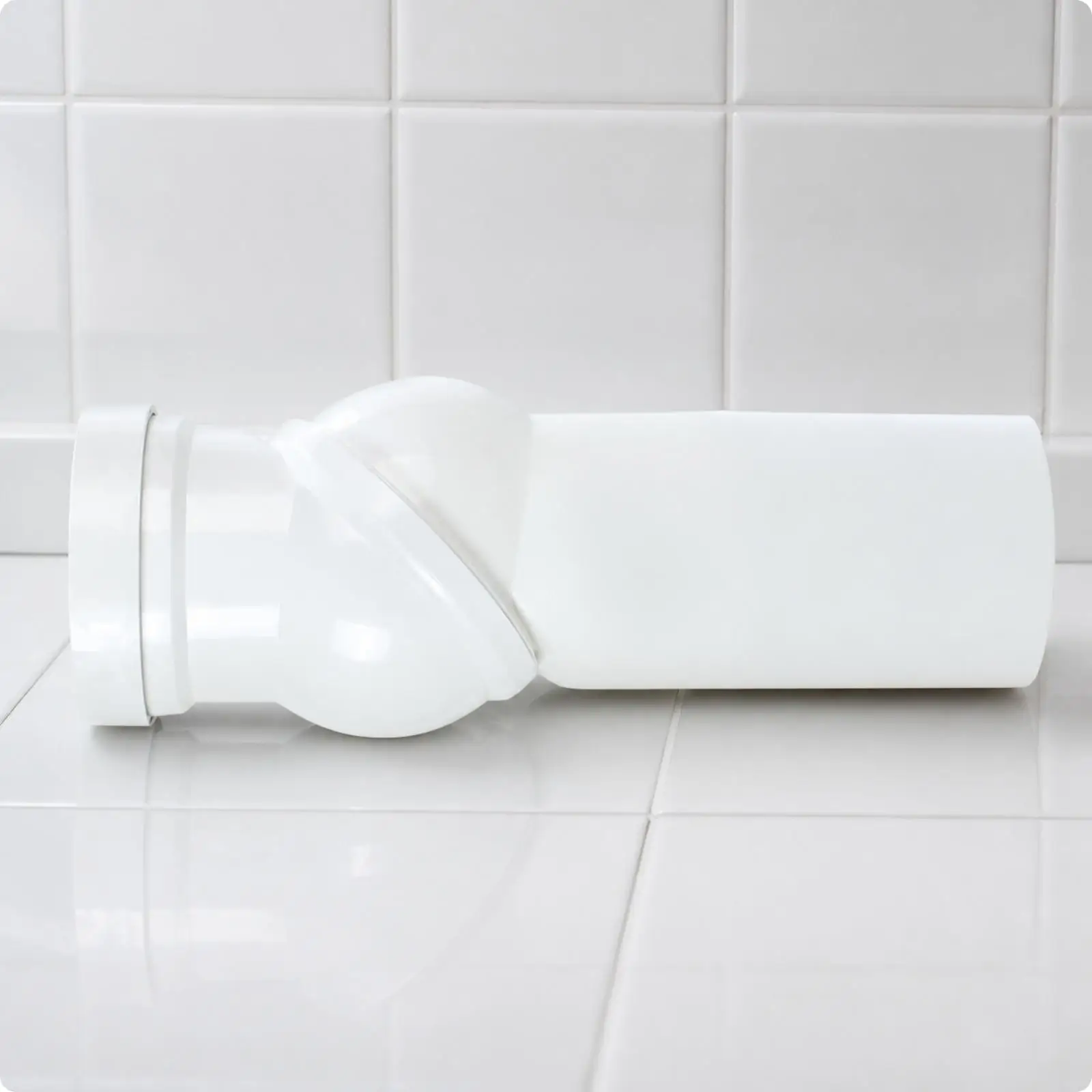 Toilet Drain Connector Adjustable 0-90 Degree PP Material Universal Fit for 110mm Outlet with EPDM Gasket for Tight Installation