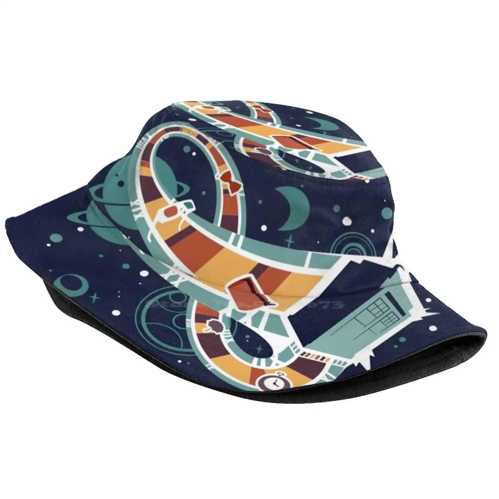 Time Loops Sun Cap Fisherman Hat Bucket Hats Doctor Who Fez Cool Bowtie Time Travel Space Loop