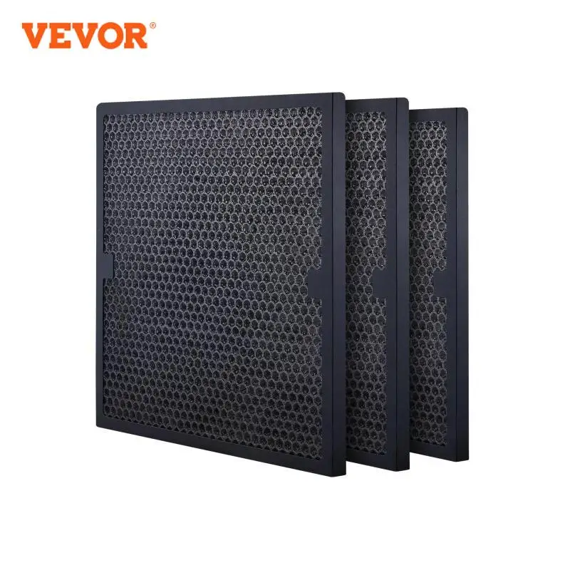 VEVOR Active Carbon Filters 3 Pack 16inchx19inch High Efficient Stage 2 Filters Water Damage Restoration Equipment