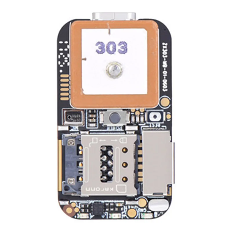 GPS rastreador de tamaño súper Mini, localizador GSM, AGPS, Wifi, LBS, aplicación Web gratuita, seguimiento, grabadora de voz, ZX303, PCBA en el interior 87HE