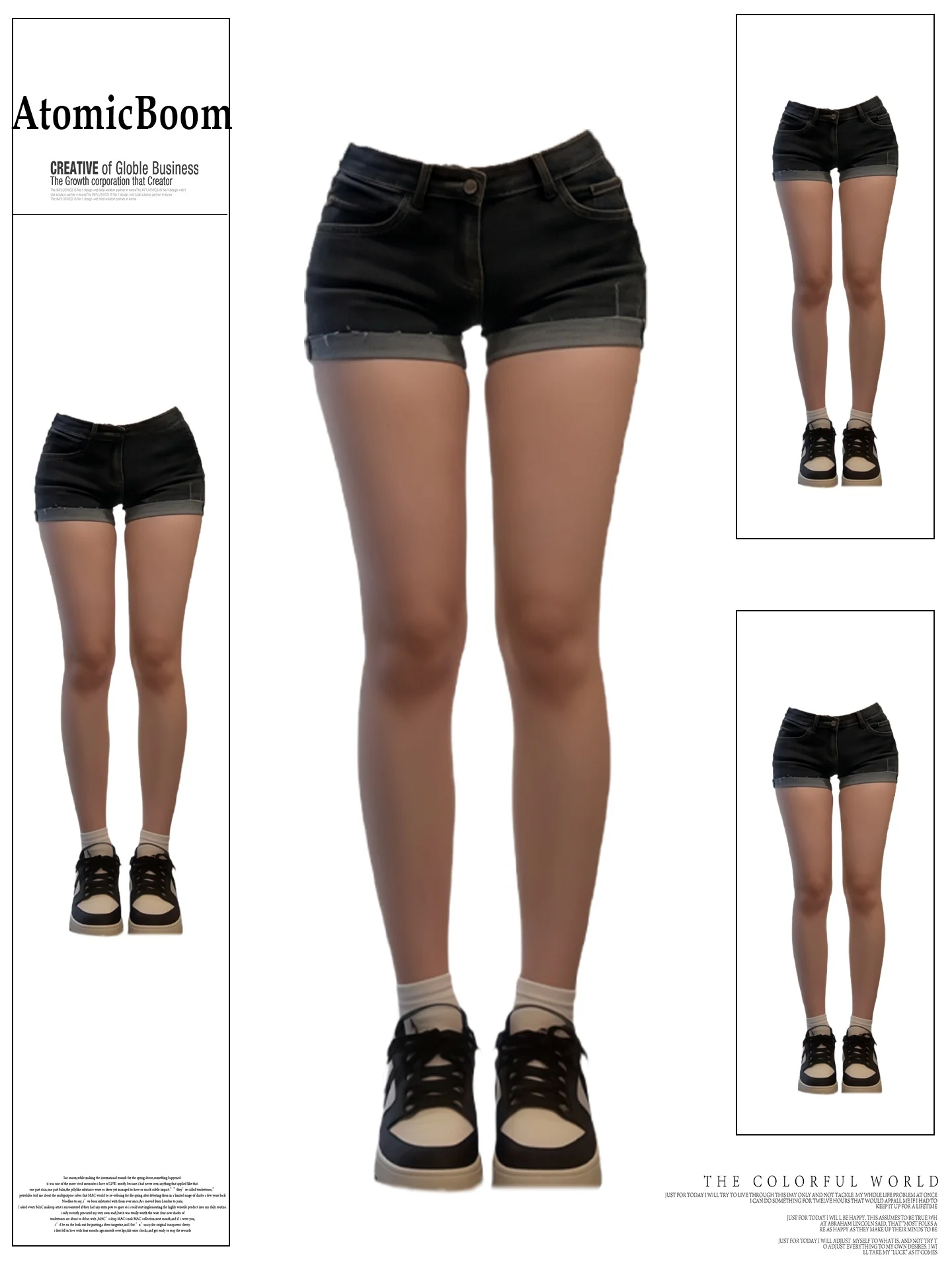 

Retro American Style Faded Denim Shorts Women's Spring Summer Slimming High Waist Pocket Detail Blue Jeans Fashionable Trendy