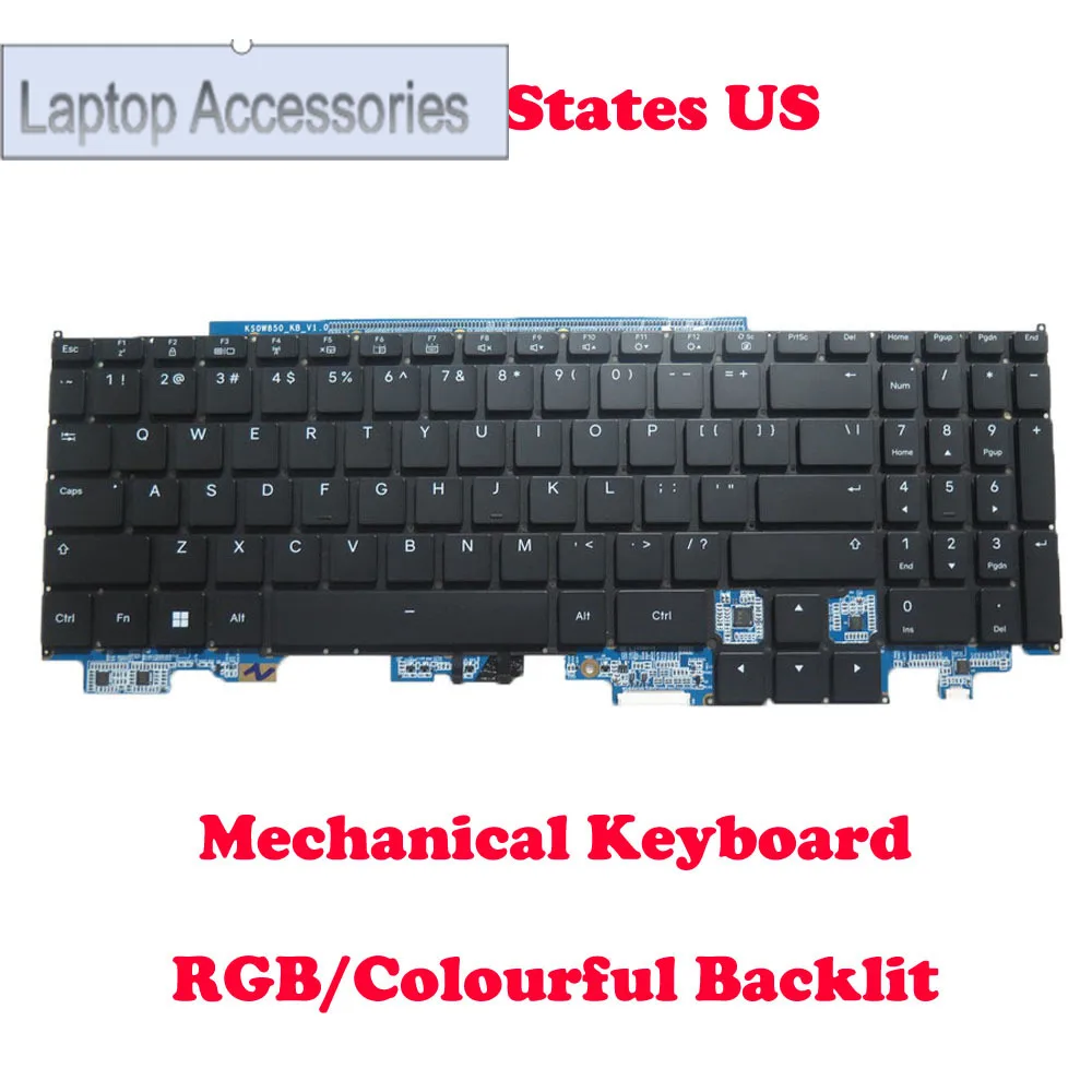 F Mechanical UK JP Keyboard Keyboard For Tongfang GM6IX9B GM5IX0A GM5IX7A X6AR558Y X6AR559Y X6AR57TY RGB Colourful Backlit Engli