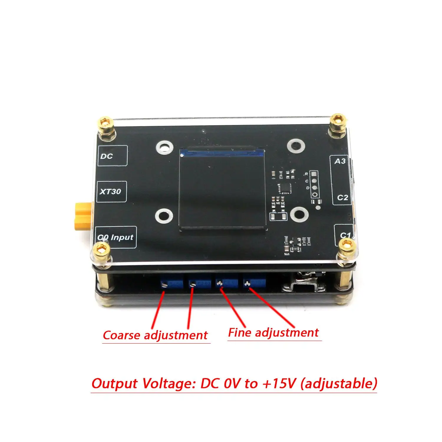 Digital Display 2A 4x LT3045 Low Noise Linear Regulator 0-15V Adjustable For Audio DAC & RF signal Filter switch Power Supply