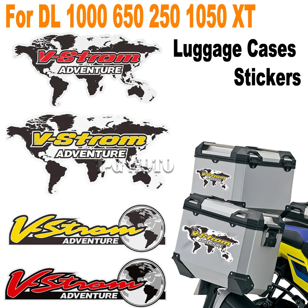 

VSTROM Motorcycle Sticker For Suzuki V-STROM DL 1000XT 650XT 250XT 1050XT Tank Pad Suitcase Luggage Protection Decals
