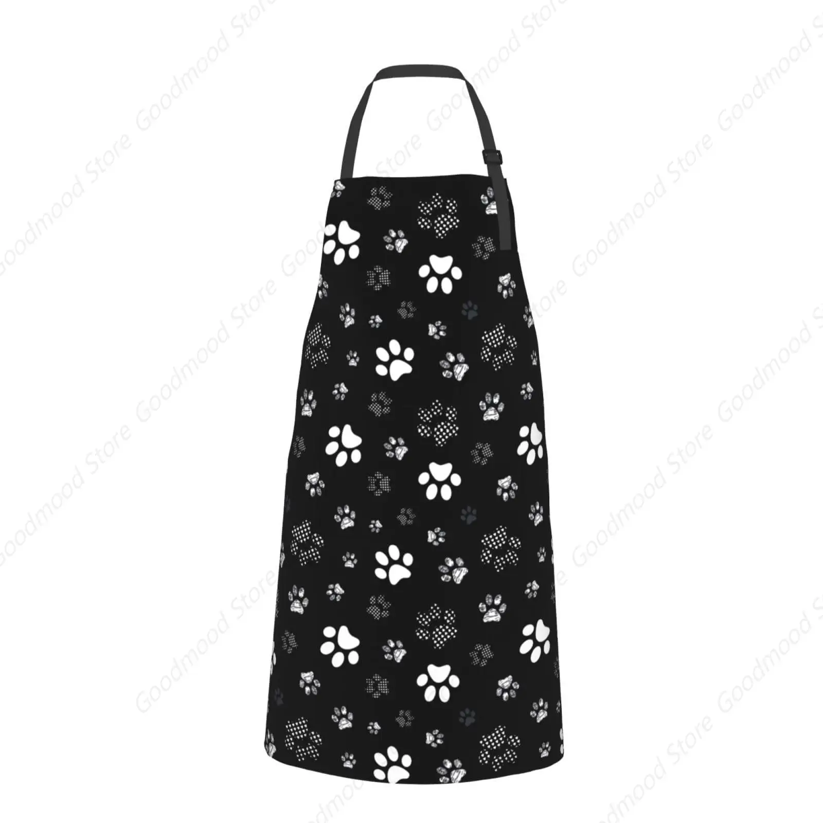 Dog Grooming Apron Waterproof Funny Animal Dogs Paw Aprons with 2 Pockets for Men Women Cute Pet Bathing Bibs Adjustable Kitchen