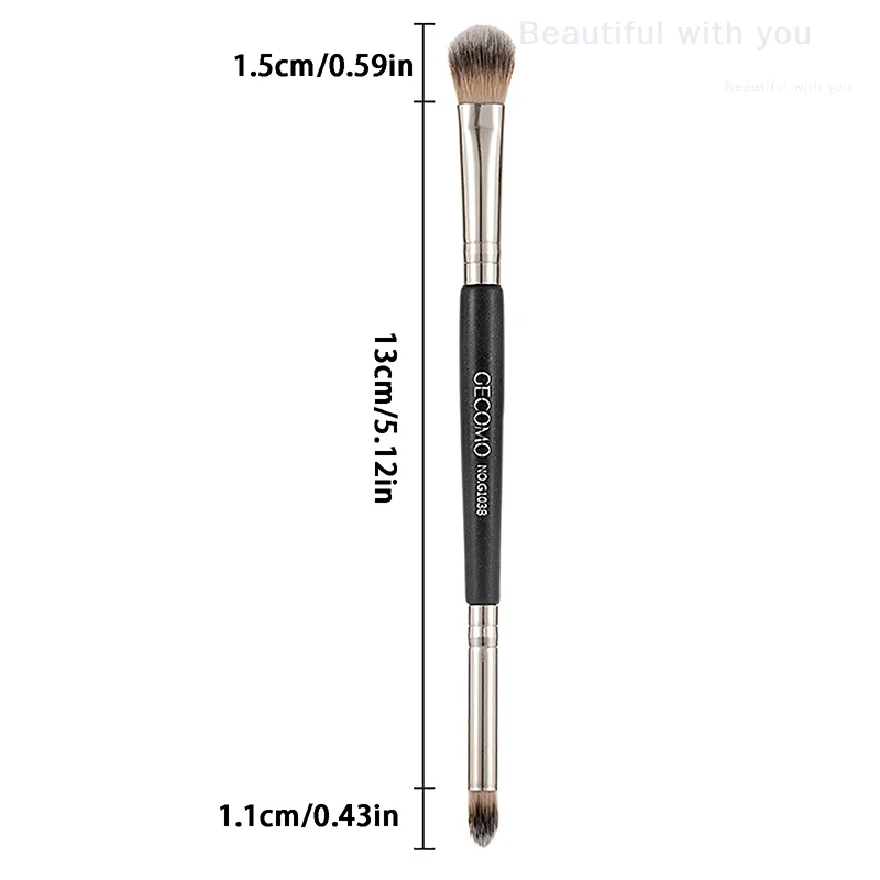 신제품 더블 엔드 메이크업 아이섀도우 브러쉬 코 실루엣 브러쉬 블러셔 컨투어 섀도우 소프트 브러쉬 메이크업 뷰티 도구