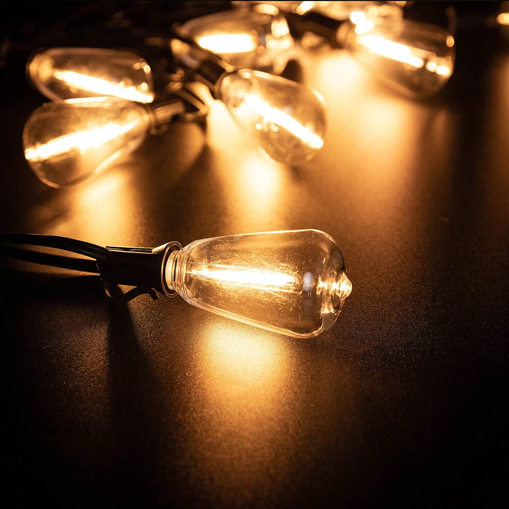 Solar Globe LED-Lichterkette G40 Terrassenlicht USB-Ladegerät 8 Lichtmodi Fernbedienung Garten Solar wetterfeste Hängeleuchte – Detail 18