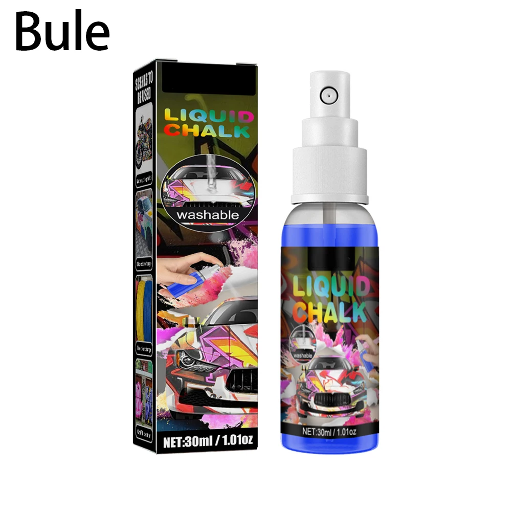 Lightweight 30ml Washable Liquids Chalk Paint Spray Ideal Graffiti Spray for Cars Motorcycles Tires Murals and More