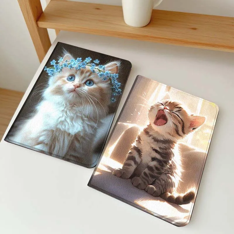 

Cartoon Fun Art Cat Gift For Samsung Galaxy Tab A7 A A8 A9 A11 S6 S11 10.1 10.4 10.5 Inch Lite PLus Soft Tablet Case