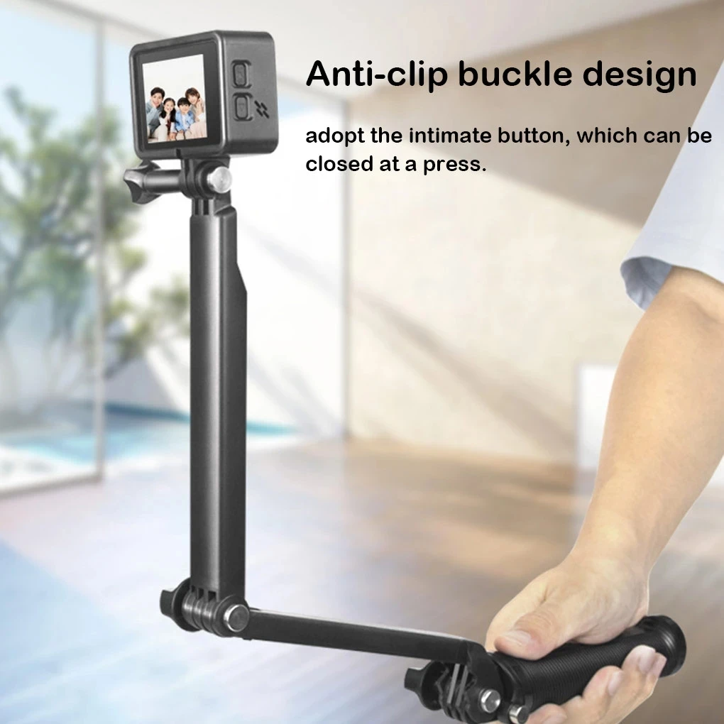 Экшн-камера для GoPro Hero 10 9, палка для селфи, регулируемая на 360° °   Поворотный удлинитель штатива Складной монопод с автоспуском