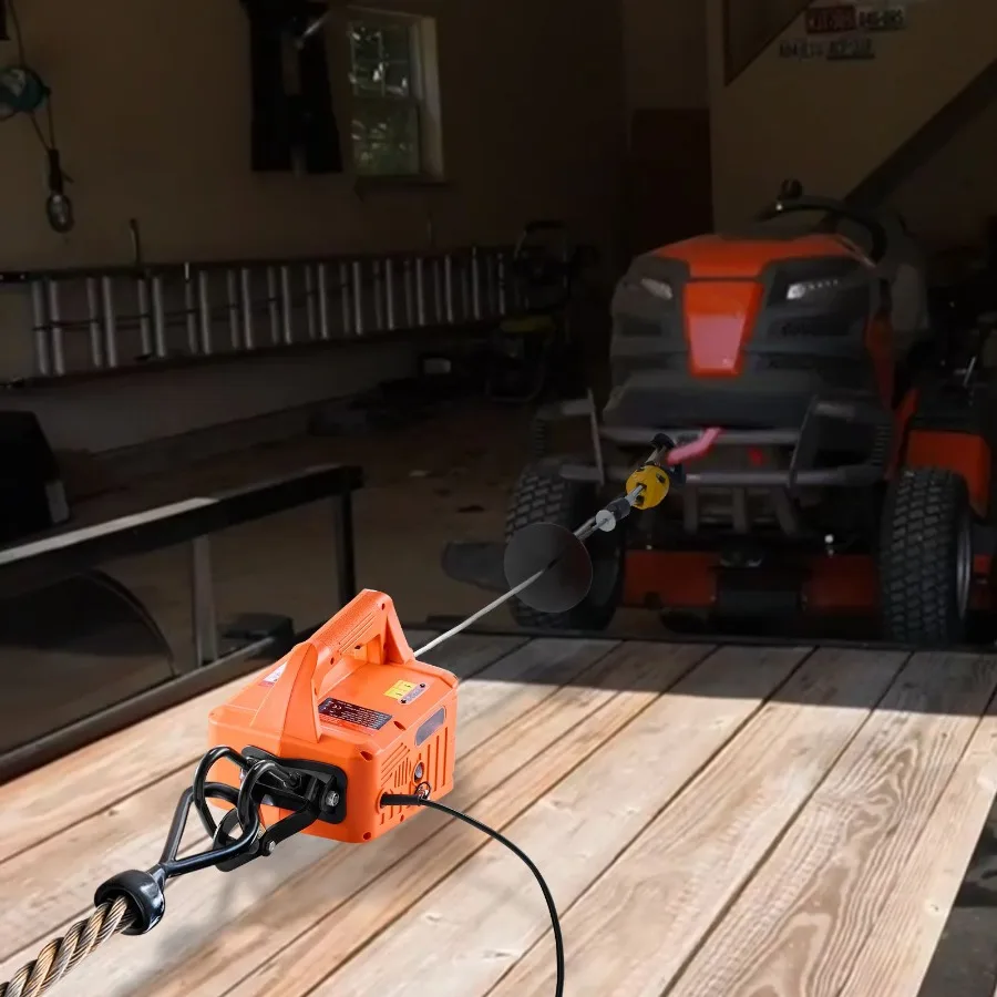 

Электрическая лебедка 3-в-1, грузоподъемность 1100 фунтов, мощность 1500 Вт, портативная, высота подъема 30 футов, скорость 16 футов/мин, с проводным и беспроводным управлением