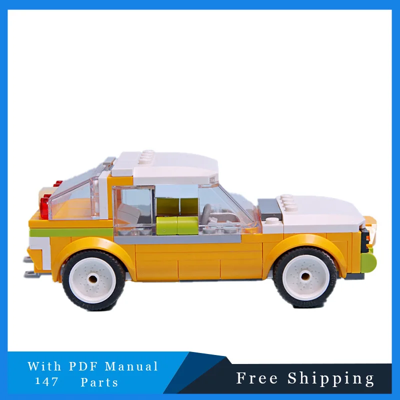 

147 шт., креативный крутой скоростной седан, модульные строительные блоки MOC, модель образования, набор игрушек для сборки «сделай сам», подарок на день рождения для мальчиков и девочек