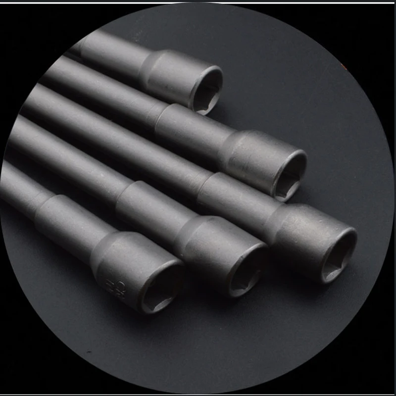 

5-19mm Hex Socket Set 200mm Extra Long Shank 1/4" & 3/8" Drive Cr-V Steel Allen Key Tools for Hard-to-Reach Areas, Bicycle Motor