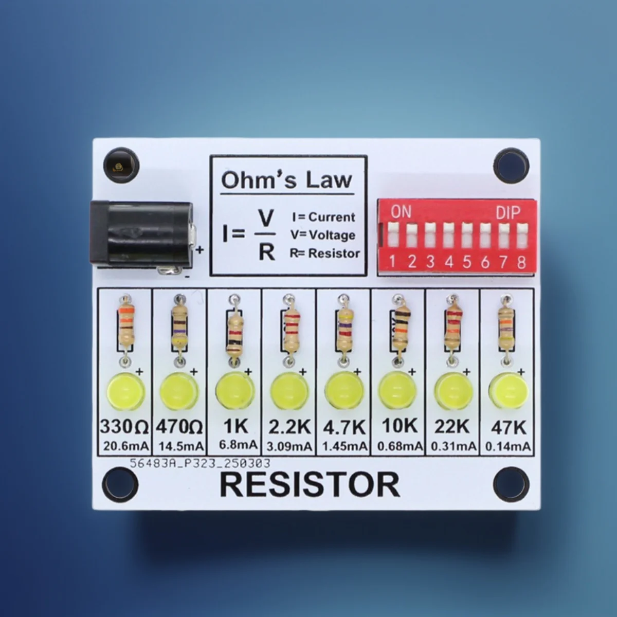 옴 법칙 DIY 납땜 연습 키트 DIY 전자 회로 프로젝트 학습 전자 교육 보드