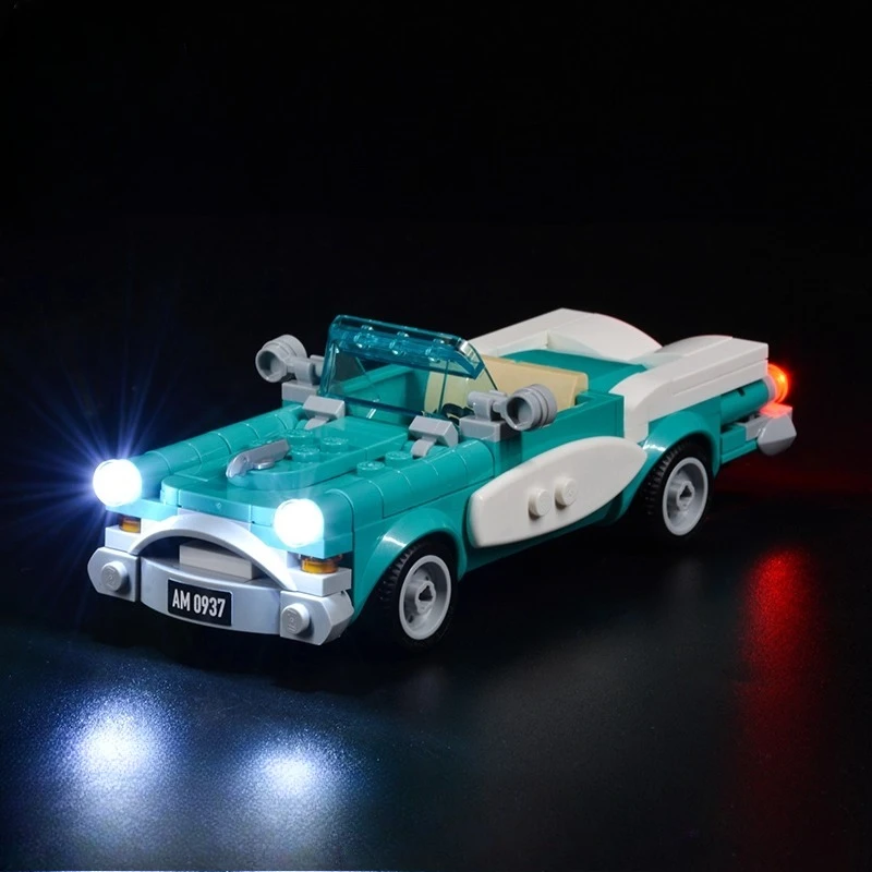 

LED Lighting Set Suitable for LEGO Retro Open-top Classic Car 40448 (Not Including Building Blocks)