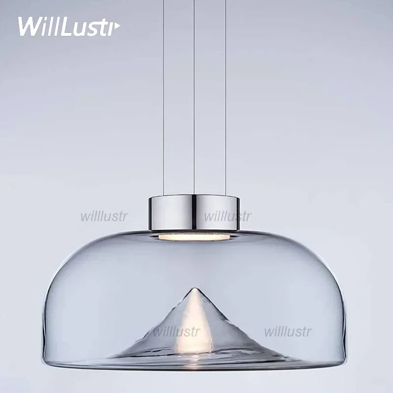 LED Glass Iceberg Pendant Lamp, Hanging Teto Chandelier, Aluminum Suspension Light, Hotel, Café, Bar, Loja, Living, Dining, Bedroom