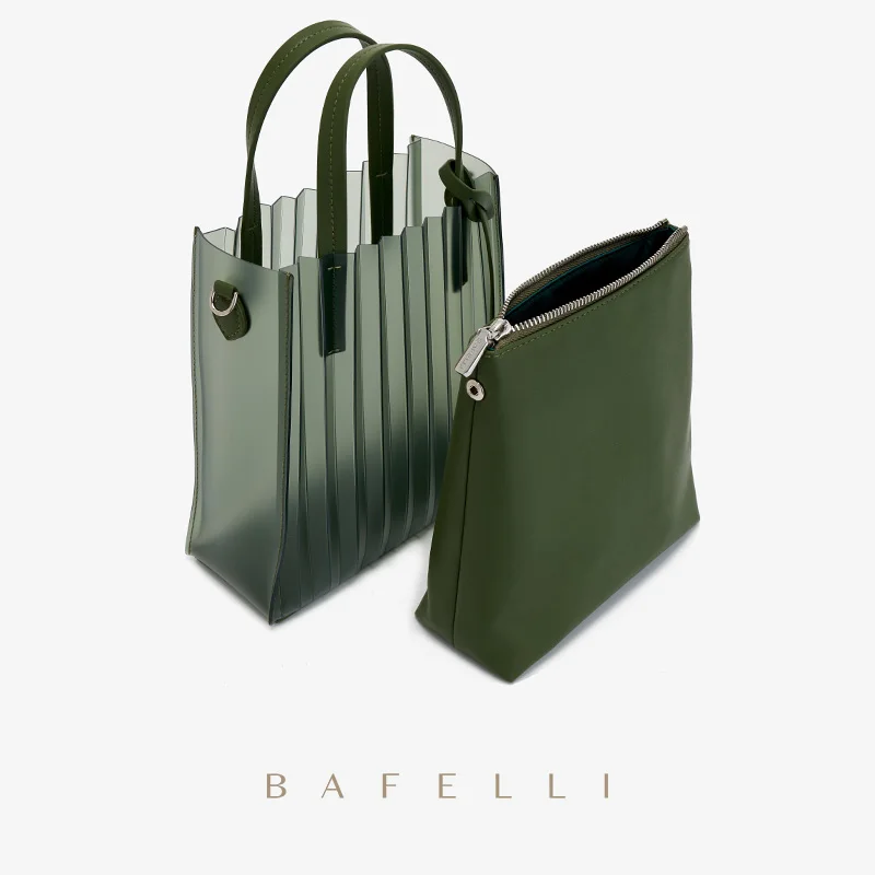 BAFELLI-Bolso de hombro de TPU transparente para mujer, cartera femenina de marca de diseñador, a la moda, para la playa, novedad de 2023