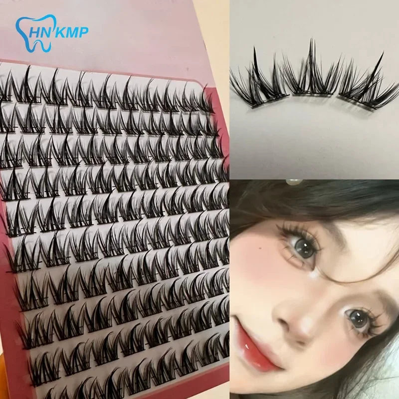 Eyelashes Puppy Series Single Clusters False Eyelashes Suitable For Round Eyes Fluffy Natural Thick Curl Beauty Daily Makeup