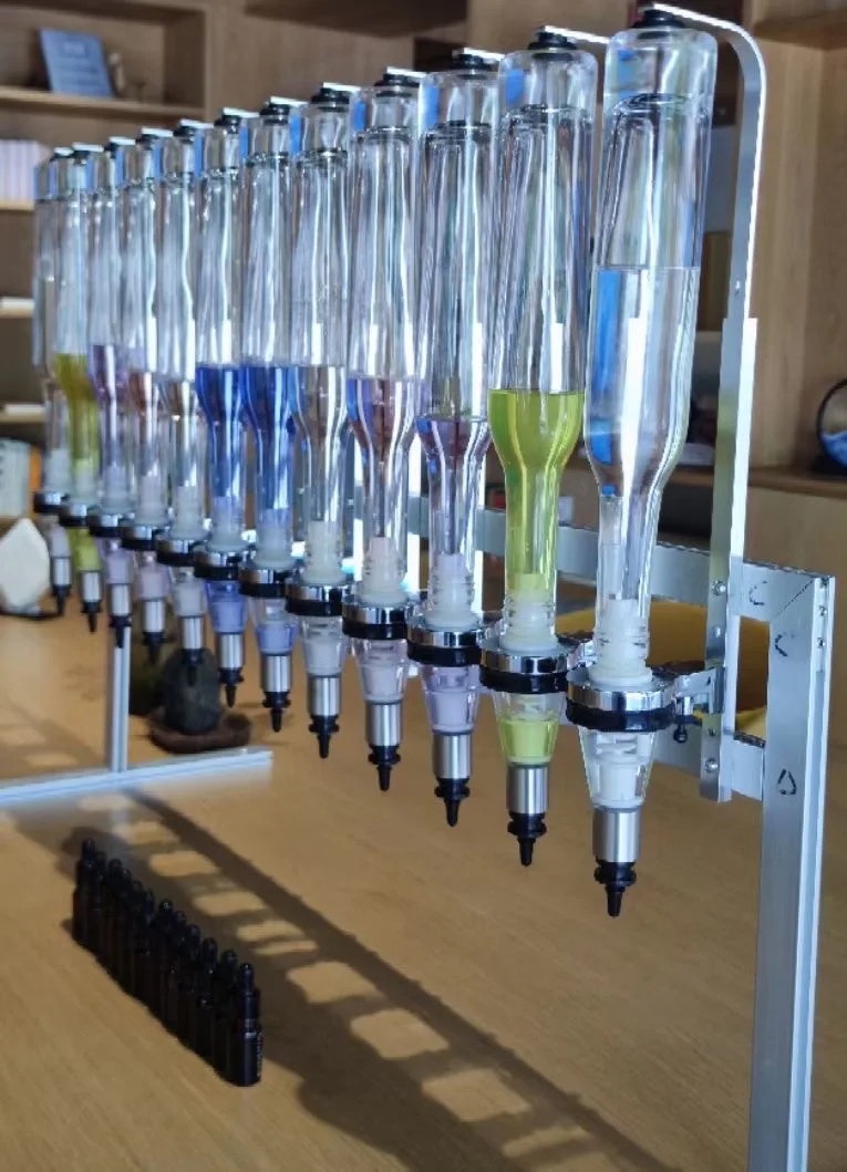 Newly Designed Desktop Wall-Hanging 12 Bottles Perfume Dispenser 380ML/Bottle Liquid Filling Machine For Perfume Bar Cheap